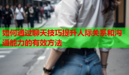 如何通过聊天技巧提升人际关系和沟通能力的有效方法