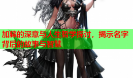 加藤的深意与人生哲学探讨，揭示名字背后的故事与智慧