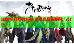 加藤视频赚钱版究竟是真是假揭秘与分析