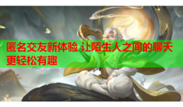 匿名交友新体验 让陌生人之间的聊天更轻松有趣