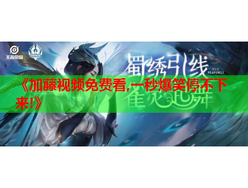 《加藤视频免费看,一秒爆笑停不下来!》