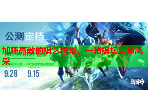 加藤高教的棋艺精华，一睹棋坛宗师风采