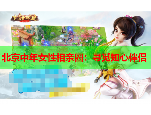 北京中年女性相亲圈：寻觅知心伴侣